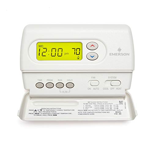 Emerson 1F80-361 5-1-1 Day Programmable Thermostat for Single-Stage Systems