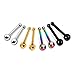 JEWELRIESHOP 20Pcs Tiny Barbell Cone Body Piercing Jewelry Set Novelty Stainless-steel Nose Ring 22G
