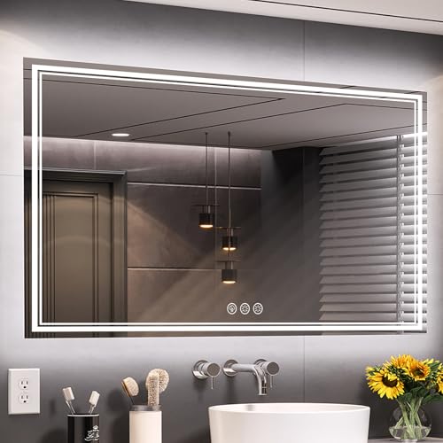 Ratsamee Inch LED Bathroom Mirror Frontlit &