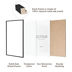 Black Poster Frame 22.375x34 for Wall, 22.375x34