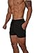 YoungLA Men's Bodybuilding Lift Shorts W/Zipper Pockets 101 | All Black Large