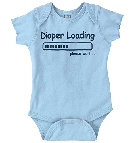 Diaper Loading New Parents Baby Shower Gift Funny Saying Baby Onesie Bodysuit
