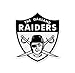 Oakland Raiders NFL car bumper sticker decal (4