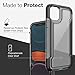 Defense Clear, iPhone 11 Case - Military Grade Drop Protection, Shock Protection, Clear Protective Case for Apple iPhone 11, (Black)