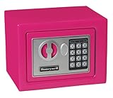 Honeywell Safes & Door Locks 5005P HONEYWELL-5005P Steel Security Safe with Digital Lock, 0.17 Cubic Feet, 0.17 Cubic Feet, Pink