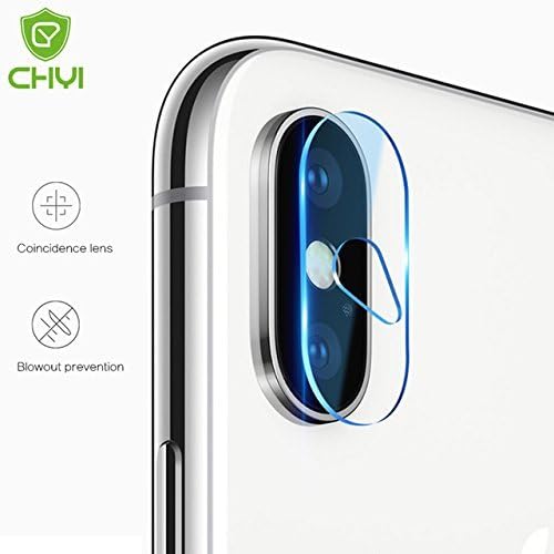 YCNEX Anti-Scratch HD+ Clear Tempered Glass Back Camera Lens Protector for Apple iPhone X