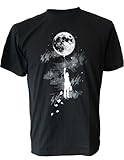SODAtees full moon Escape Fly Away Balloon Men's T-SHIRT