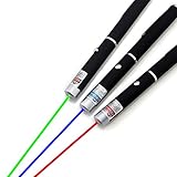 Lucheng 3 Pack laser torch fixed focus with red green blue laser pointer