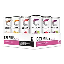 CELSIUS Fitness Drink Carbonated 5-Flavor Variety