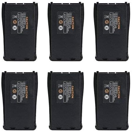 LUITON Original Replacement Rechargeable Li-ion 1500 mAh 3.7V Battery Pack Compatible with Baofeng BF-888S Arcshell AR-5 Retevis 777s Two-Way Radio(6 Packs)