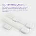 Child Safety Locks, Strong Adhesive Child Locks for Cabinets, Refrigerator, Washing Machine and Drawer, Non-Toxic, Adjustable Length Lock System (12 Pack)