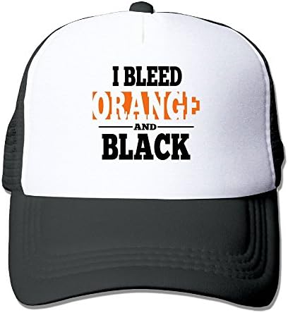 Jia De Ba Funny I Bleed Orange and Black SF Giants T Shirts Hat,i Bleed Orange &amp;amp Black Hat,t-Shirts Hat Adult Trucker Cap Baseball Dad Mesh Hat Black