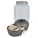 Petmate Mason Inspired Replendish Gravity Feeder, Food Dispenser for Dogs and Cats, 10 lb, Silver