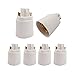 6pcs E-Simpo 4P Gx24q to E26/E27 Lamp Base Adapter,G24q to Medium Edison Socket Converter 4P Conductive,Plug E26 Bulb into PL G24Q/GX24Q Socket.[Need Bypass Ballast to Avoid Flicker Smoke Burnt] primary