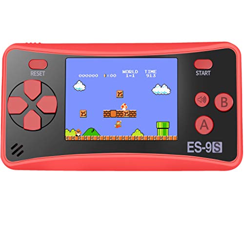 Retro Handheld Games for Kids with Built in 168 Classic Video Games Device Mini Arcade Gaming Machines Portable Electronic Consoles 16 Bit 2.5" Screen (Red)
