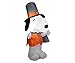 Peanuts Snoopy As Pilgrim 4 Ft. Indoor/outdoor Inflatable