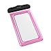 Waterproof Case,Through Ultra Universal Waterproof Pouch Bag with Touch Responsive Transparent Screen Protector for iPhone 7/7 Plus/6/6s Plus/5s/se/5c/Galaxy S3/S4/S5/S6/S7 EDGE plus Note 3/4/5(Pink)