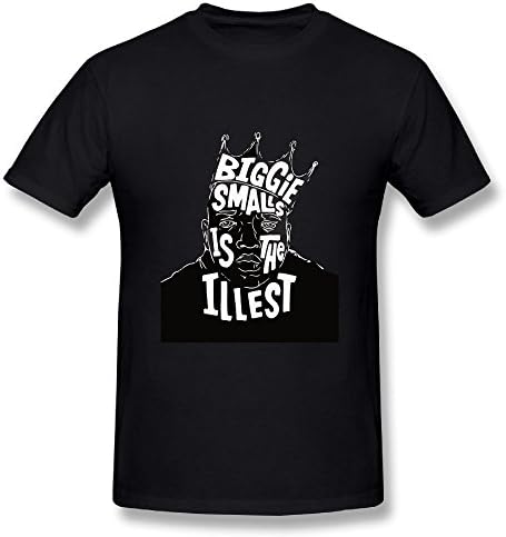 RoZikRA Men's Biggie Smalls is The Illest Preview T Shirts - Vintage T Shirt Black XXL