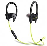 FREESOLO Wireless Bluetooth 4.1 In-Ear Noise Isolating Blue Sport Earbuds with Mic and Controller, Sweatproof, Designed for Running, Jogging and Gym