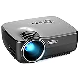 Hausbell Projector, Mini Projector Portable Video LED Projector HD for Outdoor Indoor Movie/Home Cinema Theater/Game (Black)