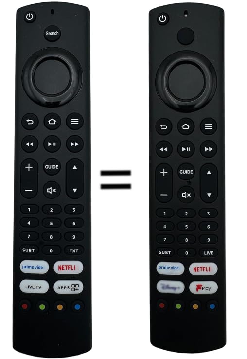 rm-c3255 rm-c3253 for jvc fire tv remote control replacement fit for jvc remote control Smart TV, Pre programmed, without voice function