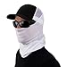 Hoo-Rag Solidz White Seamless UPF 30 High Performance Moisture Wicking Bandana Made of 100% Polyester Microfiber