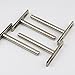 4 Invisible Floating Shelf Brackets - Completely Hidden - Flush Mount - Low Profile - Invisible Supports for Any Type of Shelf - Hardened Steel Blind Supports 5-8 Shelves 30 LBS - (4 ')