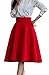 FACE N FACE Women's High Waist A Line Pleated Full Skater Bubble Skirt