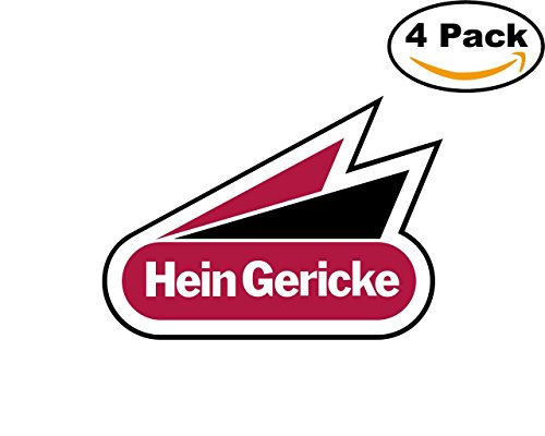 Hein Gericke 4 Stickers 4X4 inches Car Bumper Window Sticker Decal