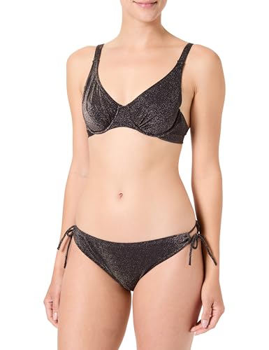 Haute pression Damen Za3016 Zweiteiliger Badeanzug, Schwarz, 36