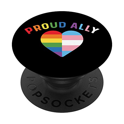 Proud Ally Mom LGBT Transgender LGBTQ Pride Trans Flag PopSockets Swappable Pop…