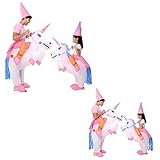 Decalare Inflatable Unicorn/Dinosaur T-REX Costume,Halloween Party Blow up Costumes Adult/Kids