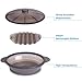 EuChoiz Microwave Steamer Cooker Collapsible Bowl-Silicone Steamer Cookware with Handle Lid for Vegetables Fish Prep Meal Food with Removable Rack BPA Free, Easy to Store, Freezer & Dishwasher Safe, Large