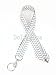 Wave Fabric Neck Chevron LANYARDs Keychain for Key / ID / Cell Phone Holder (Gray)