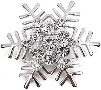 Winwest Silver snowflake brooch