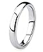 King Will Basic 2mm 4mm 6mm 8mm Tungsten Wedding Band Ring for Men Women Silver/Gunmetal/Black Domed High Polish Tungsten Carbide Ring Comfort Fit 4-15 - 4mm Silver Size 7