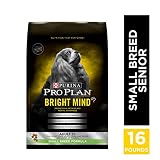 Purina Pro Plan Small Breed Senior Dry Dog Food, BRIGHT MIND Small Breed Formula - 16 lb. Bag