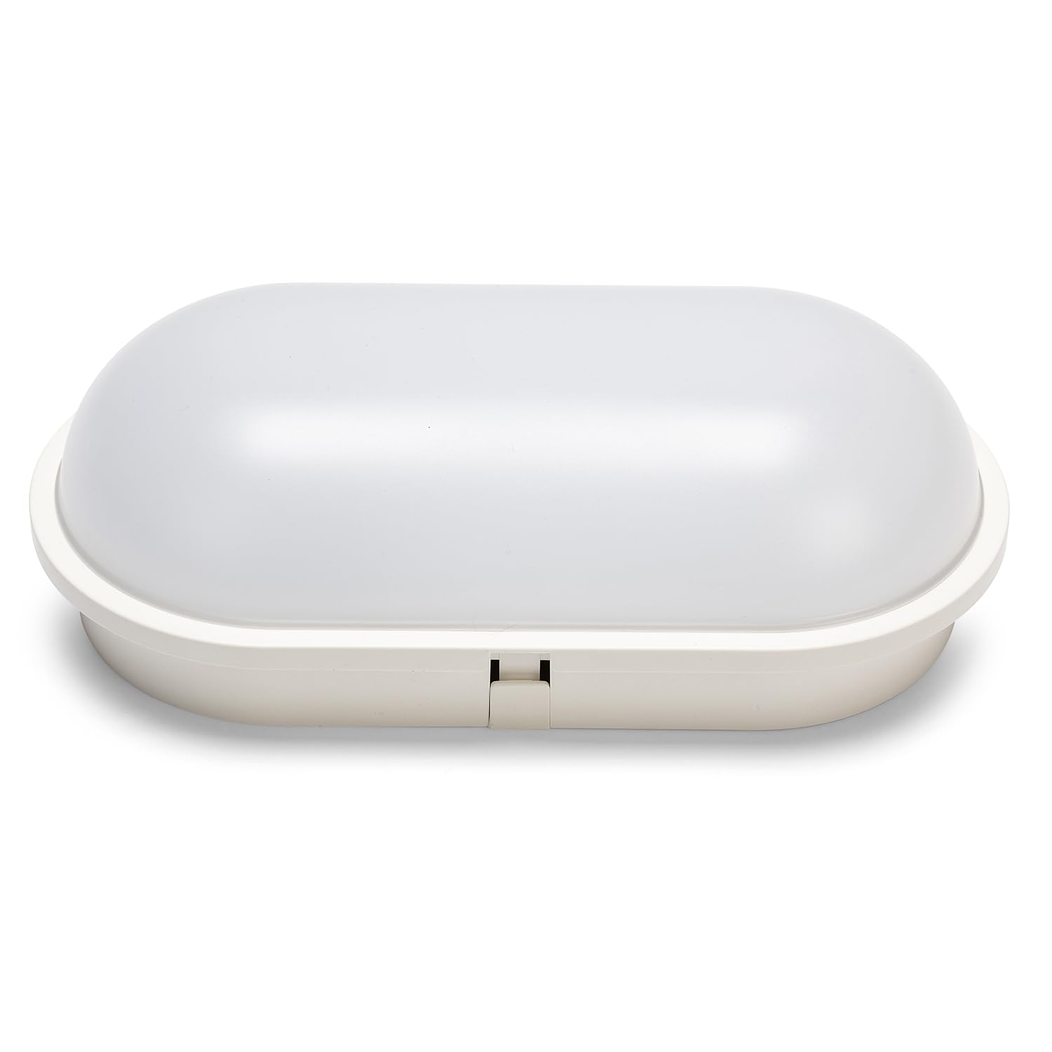 Velamp 1600 Lumen Oval LED Wall/Ceiling (20W) Installation with Easy Connector. Ideal for Indoor or Outdoor (IP65). Natural 4000K, 20 W, Light Grey