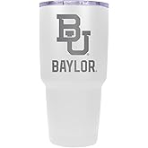 R and R Imports Baylor Bears 24 oz Engraved Insulated Stainless Steel Tumbler White Officially Licensed Single