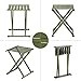 BoWen Portable Folding Stool, Super Strong Heavy Duty Outdoor Folding Chair Hold up to 650 lbs, Unfold Size 13.9(L) x14.3(W) x17.8(H) Inch Pack of One (Large)thumb 2
