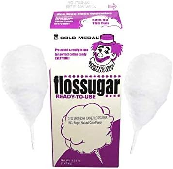 Beach City Wholesalers Cotton Candy Flossugar - Birthday Cake - 3.25 lb carton (1 count)