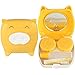 GCIYAEN Travel Cartoon Piggy Contact Lens Case Mirror Tweezer Stick Holder Box