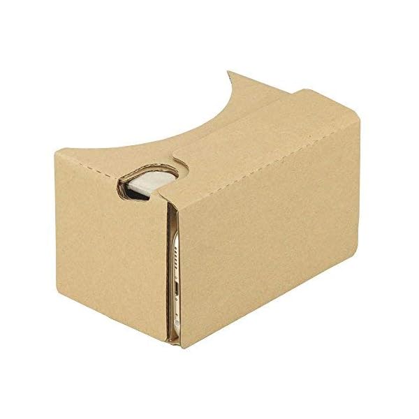 Google Cardboard, 3D VR Headsets DIY Virtual Reality box Glasses with Clear Optical Lens and Comfortable Head Strap for All 4-6 Inch Smartphones (VR2.0 Yellow, 1Pack) - Image 4