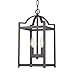 Emliviar 2-Light Lantern Pendant Light, Foyer Chandelier Hanging Light Fixture, Oil Rubbed Bronze Finish, P3038-2