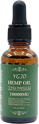 YGJD Hemp Oil 30ml, Hemp Oil 10000MG, Hemp Seed Oil for Better Sleep, Skin & Hair Pain Relief, Organic Hemp Oil Rich in Omega 3,6,9