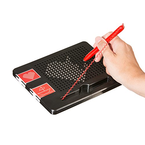 B.N.D TOP Magnetic Balls Tablet Magnetic Drawing Board OT Toys for Kids Educational Magnet Toys fine Motor Skills Toys Stylus Magnetic Drawing Board Magnets Pen ot Pencil Grips (Medium Board)