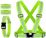 Reflective Vest, Reflective Glow Belt with 2Pack