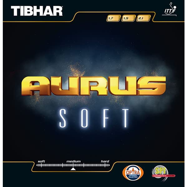 Tibhar Aurus Soft Table Tennis Pad, Black , 1,9mm