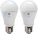 GE LED Light Bulbs, 60 Watt, Soft White, A19 (2 Pack)