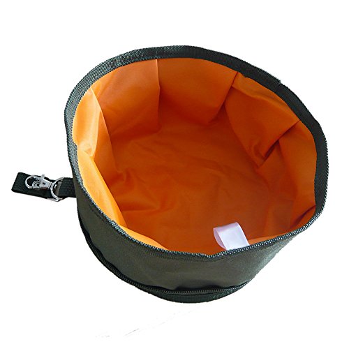 Jocestyle Waterproof Outdoor Pet Dog Cat Feeder Collapsible Dish